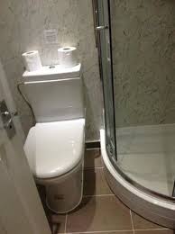 Image of tiny and inaccessible shower room
