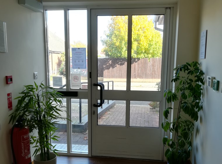 Wheelchair accessible entrance