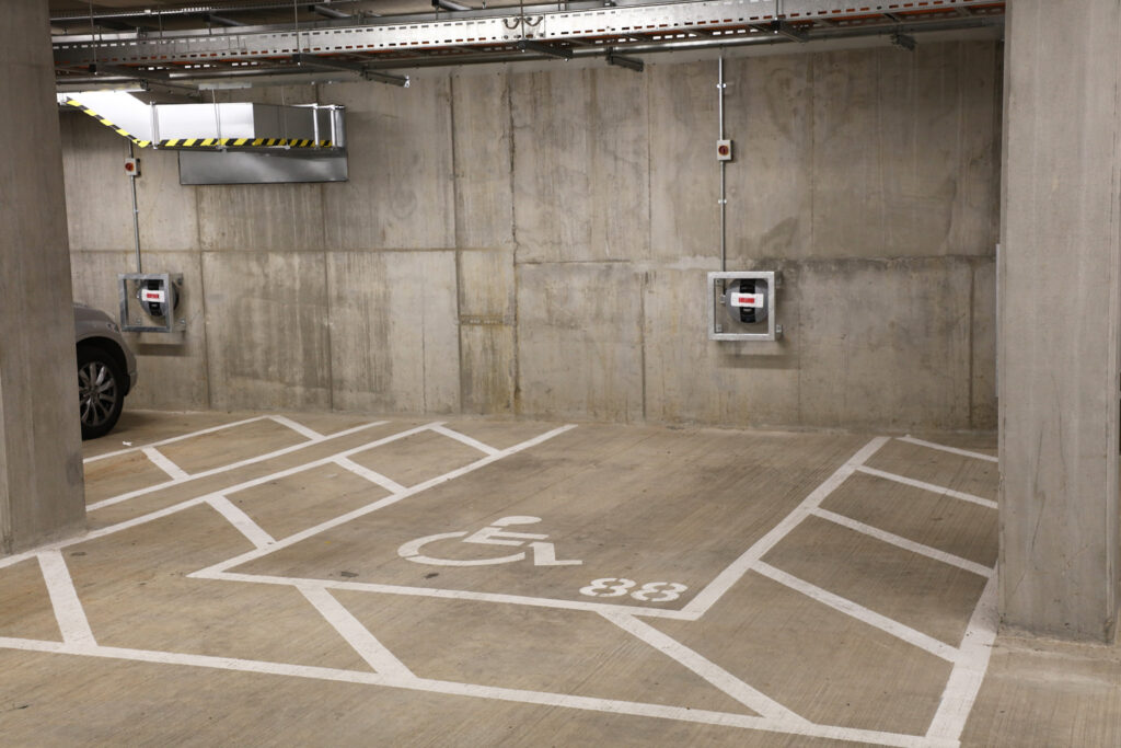 Disabled parking place